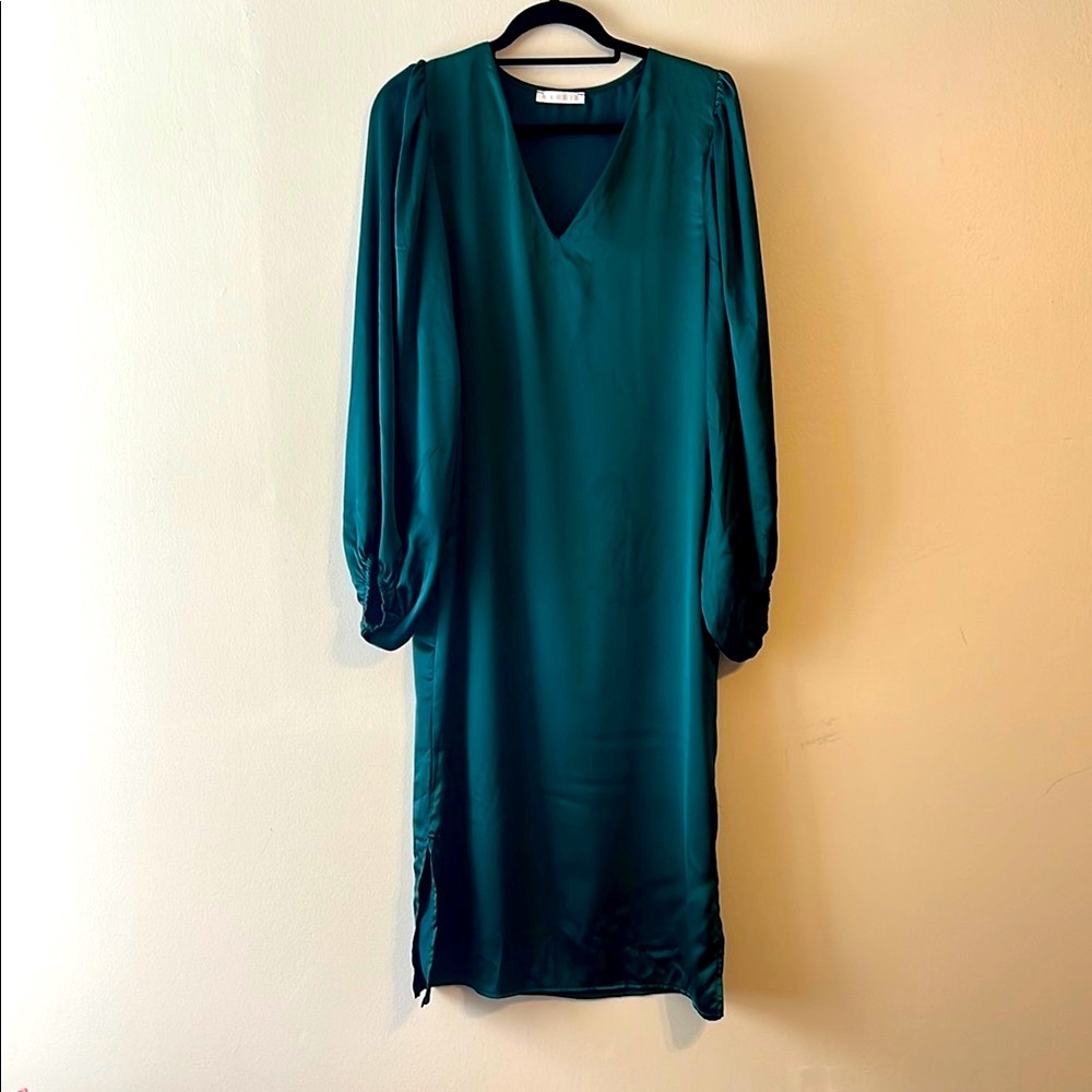 Karlie Teal Long Sleeve Dress